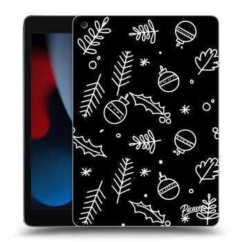 Picasee husă neagră din silicon pentru Apple iPad 10.2" 2021 (9. gen) - Mistletoe