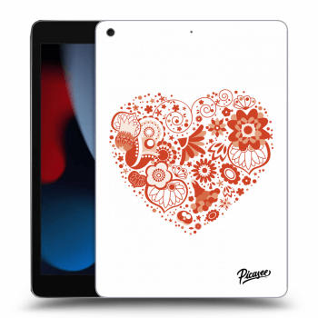 Picasee husă transparentă din silicon pentru Apple iPad 10.2" 2021 (9. gen) - Big heart