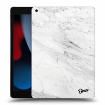Picasee husă transparentă din silicon pentru Apple iPad 10.2" 2021 (9. gen) - White marble