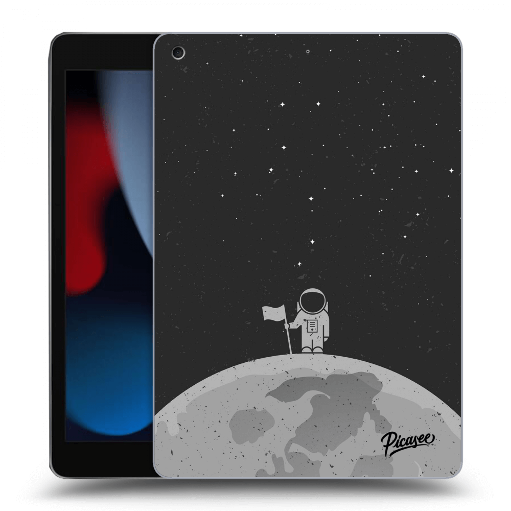 Picasee husă neagră din silicon pentru Apple iPad 10.2" 2021 (9. gen) - Astronaut