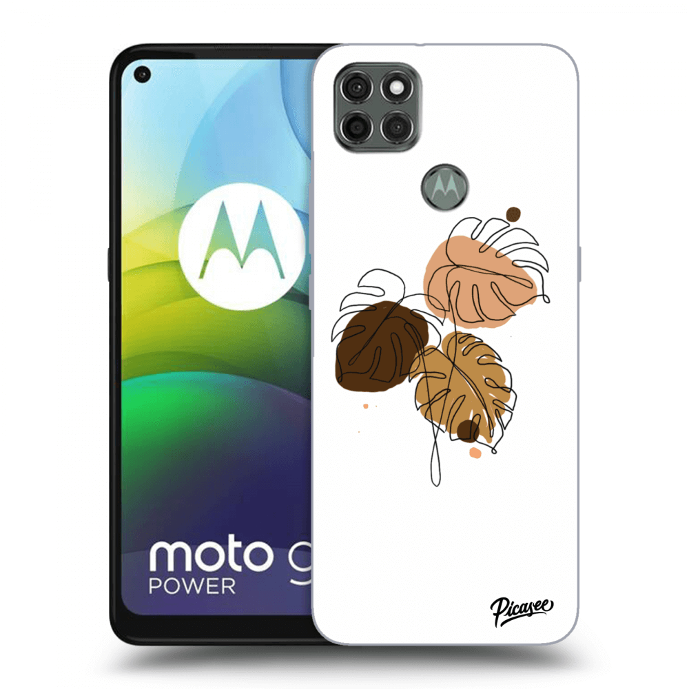 Picasee husă neagră din silicon pentru Motorola Moto G9 Power - Monstera