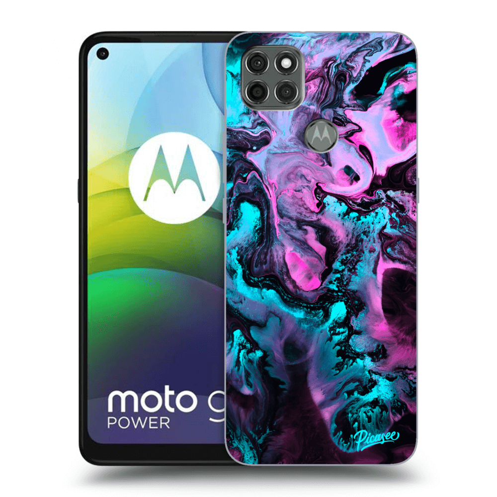 Picasee husă neagră din silicon pentru Motorola Moto G9 Power - Lean