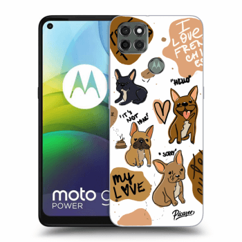 Picasee husă neagră din silicon pentru Motorola Moto G9 Power - Frenchies