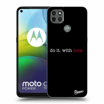 Picasee husă neagră din silicon pentru Motorola Moto G9 Power - Do it. With love.