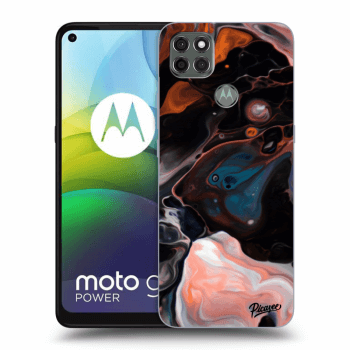 Picasee husă neagră din silicon pentru Motorola Moto G9 Power - Cream
