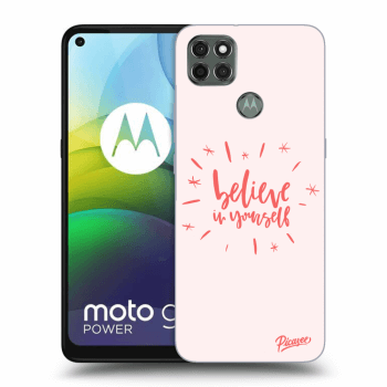 Picasee husă neagră din silicon pentru Motorola Moto G9 Power - Believe in yourself