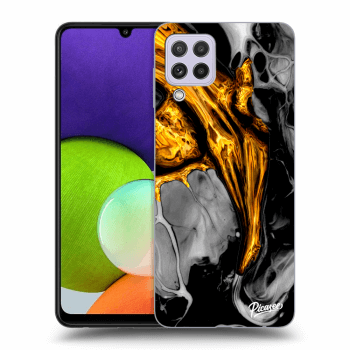Husă pentru Samsung Galaxy A22 A225F - Black Gold