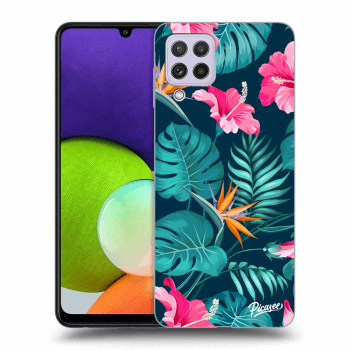 Husă pentru Samsung Galaxy A22 A225F 4G - Pink Monstera