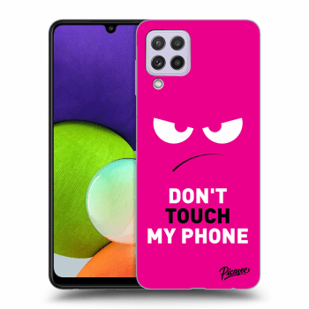 Picasee ULTIMATE CASE pentru Samsung Galaxy A22 A225F 4G - Angry Eyes - Pink