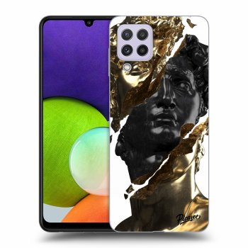 Husă pentru Samsung Galaxy A22 A225F - Gold - Black