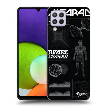 Picasee husă transparentă din silicon pentru Samsung Galaxy A22 A225F 4G - BLACK BODY