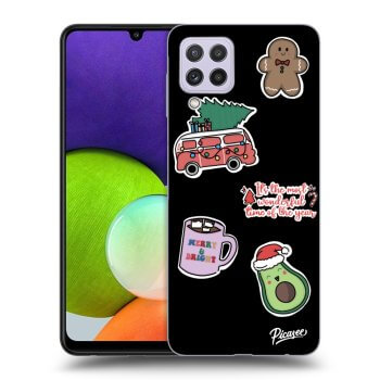 Husă pentru Samsung Galaxy A22 A225F 4G - Christmas Stickers