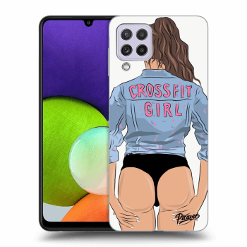 Picasee ULTIMATE CASE pentru Samsung Galaxy A22 A225F 4G - Crossfit girl - nickynellow