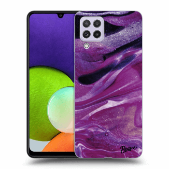 Husă pentru Samsung Galaxy A22 A225F - Purple glitter