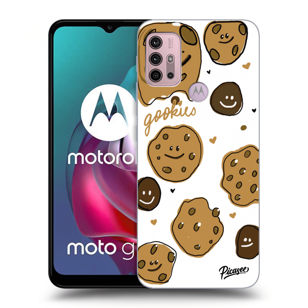 Picasee husă neagră din silicon pentru Motorola Moto G30 - Gookies