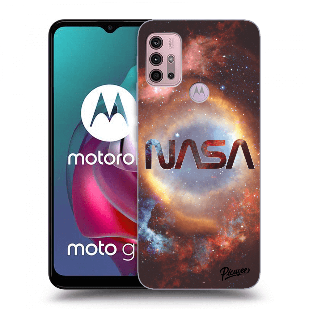 Picasee husă neagră din silicon pentru Motorola Moto G30 - Nebula