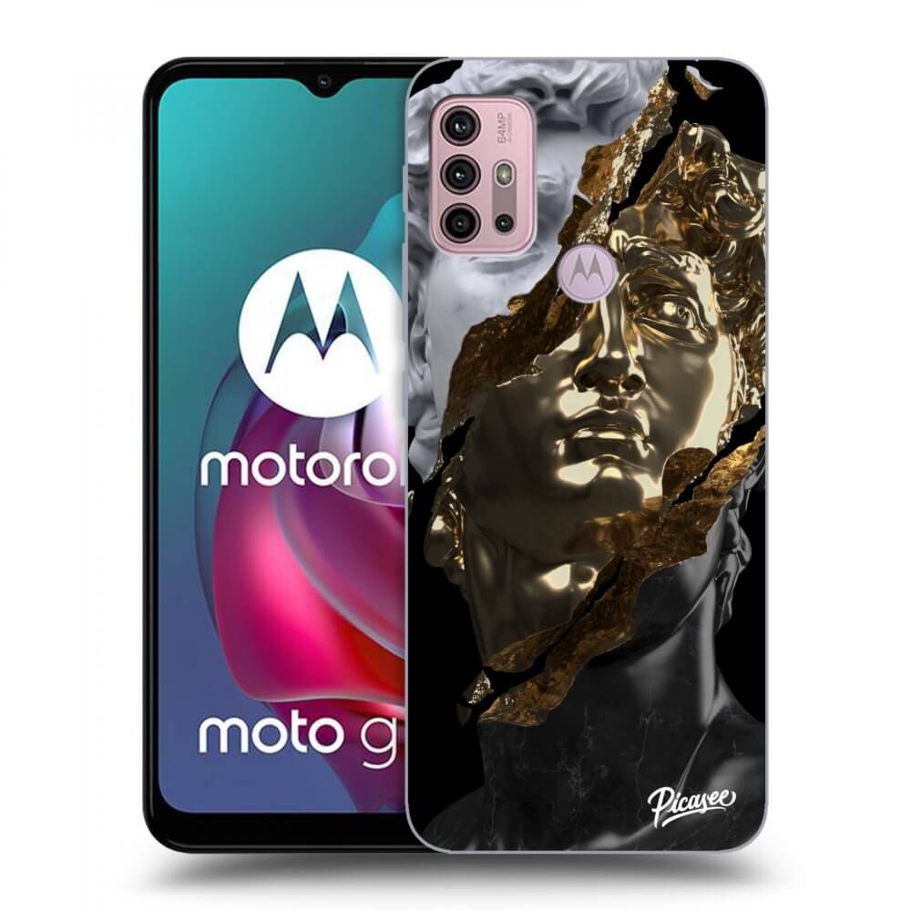 Picasee husă neagră din silicon pentru Motorola Moto G30 - Trigger
