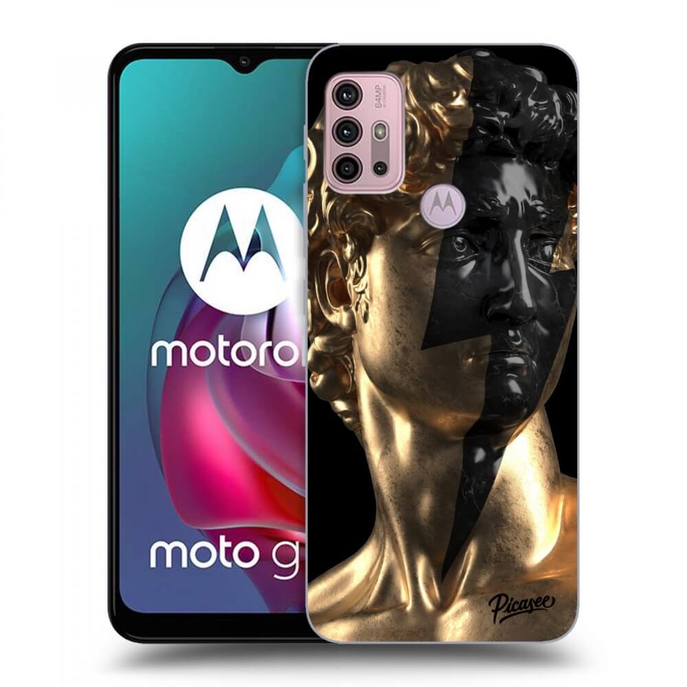 Picasee husă neagră din silicon pentru Motorola Moto G30 - Wildfire - Gold