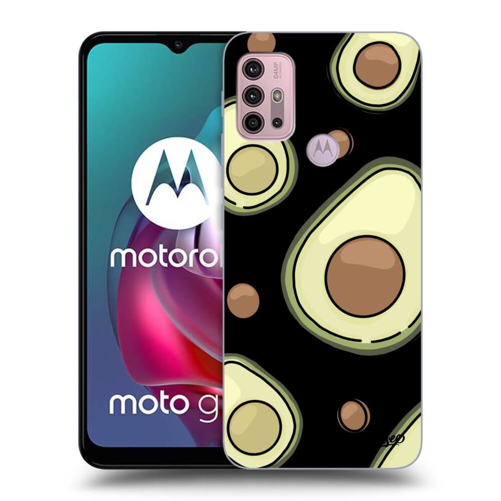 Picasee husă neagră din silicon pentru Motorola Moto G30 - Avocado