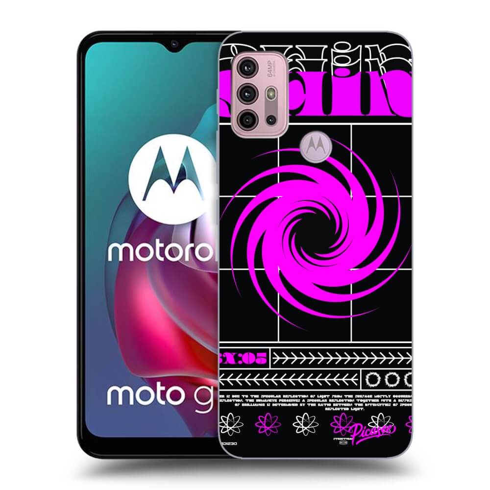 Picasee husă neagră din silicon pentru Motorola Moto G30 - SHINE