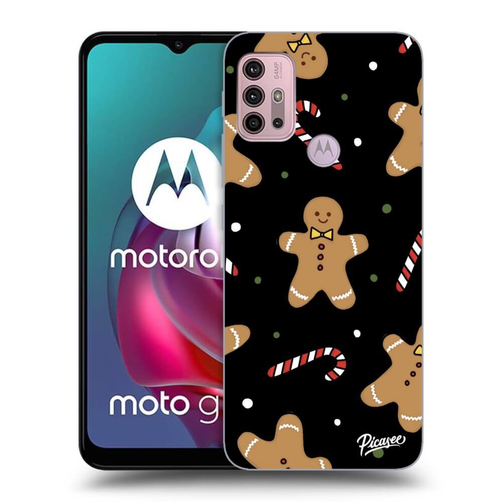 Picasee husă neagră din silicon pentru Motorola Moto G30 - Gingerbread