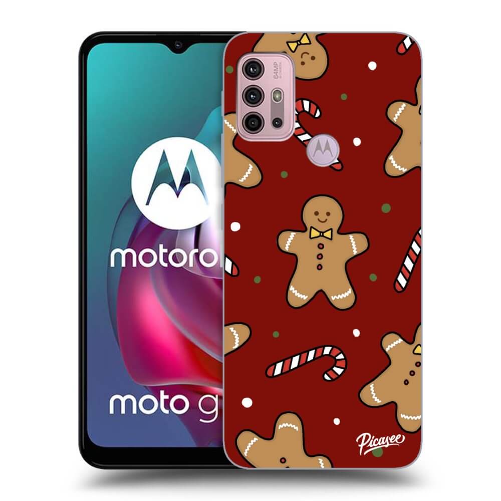 Picasee husă neagră din silicon pentru Motorola Moto G30 - Gingerbread 2