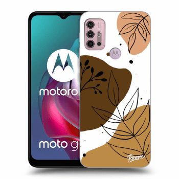 Picasee husă neagră din silicon pentru Motorola Moto G30 - Boho style