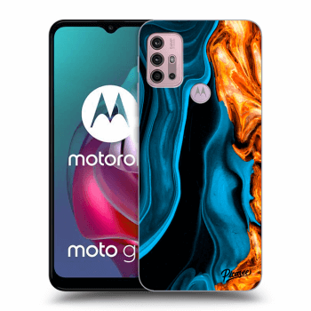 Husă pentru Motorola Moto G30 - Gold blue