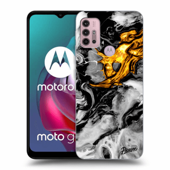 Husă pentru Motorola Moto G30 - Black Gold 2