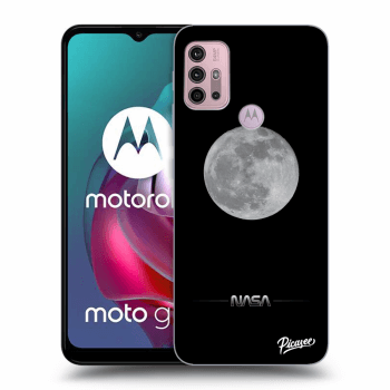 Picasee husă neagră din silicon pentru Motorola Moto G30 - Moon Minimal