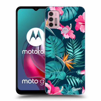 Husă pentru Motorola Moto G30 - Pink Monstera