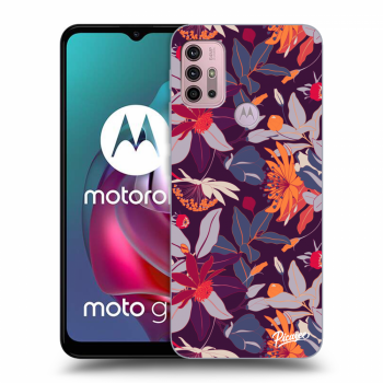 Husă pentru Motorola Moto G30 - Purple Leaf