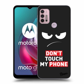 Picasee husă neagră din silicon pentru Motorola Moto G30 - Angry Eyes - Transparent