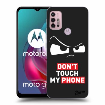 Picasee husă neagră din silicon pentru Motorola Moto G30 - Cloudy Eye - Transparent