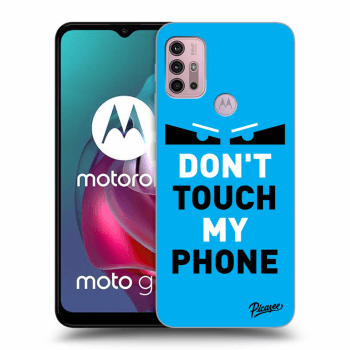 Picasee husă neagră din silicon pentru Motorola Moto G30 - Shadow Eye - Blue