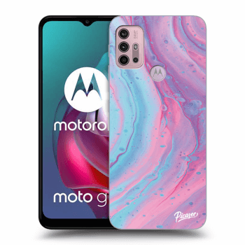 Husă pentru Motorola Moto G30 - Pink liquid