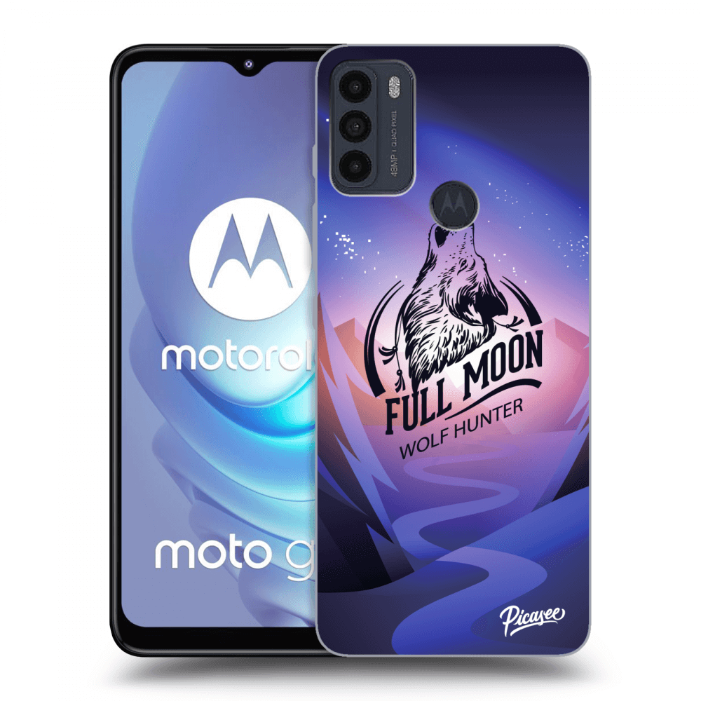 Picasee husă neagră din silicon pentru Motorola Moto G50 - Wolf