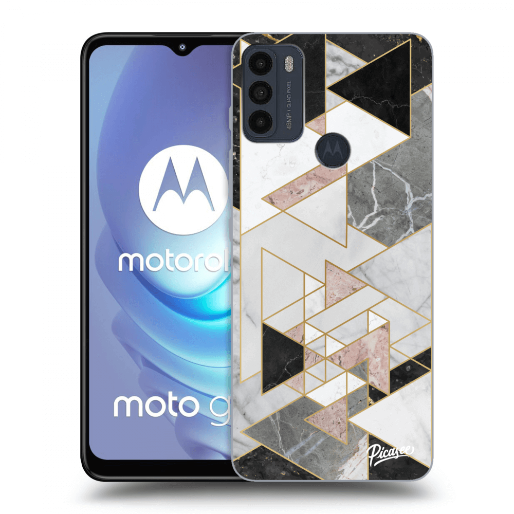 Picasee husă neagră din silicon pentru Motorola Moto G50 - Light geometry
