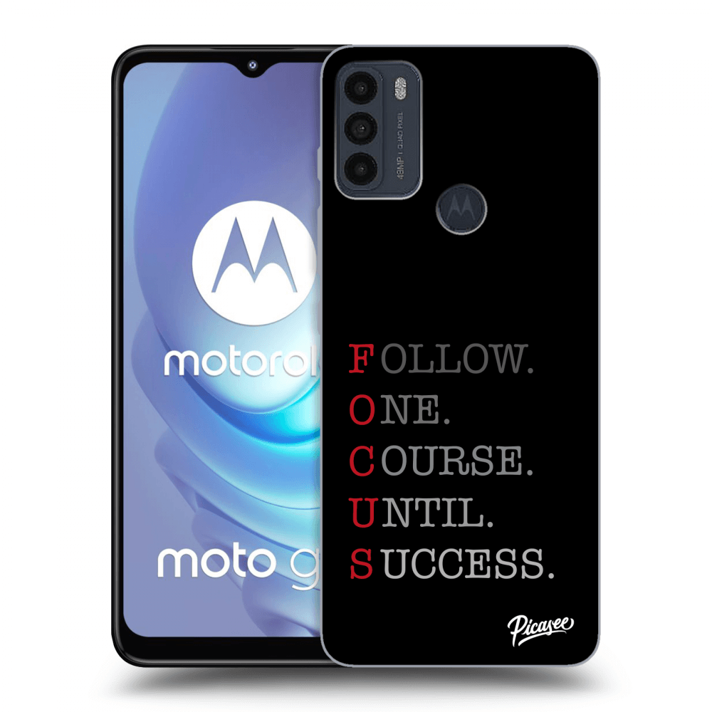 Picasee husă neagră din silicon pentru Motorola Moto G50 - Focus