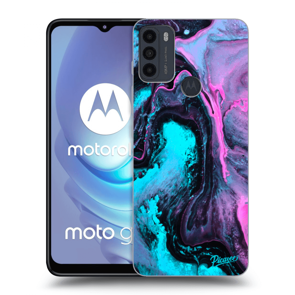 Picasee husă neagră din silicon pentru Motorola Moto G50 - Lean 2