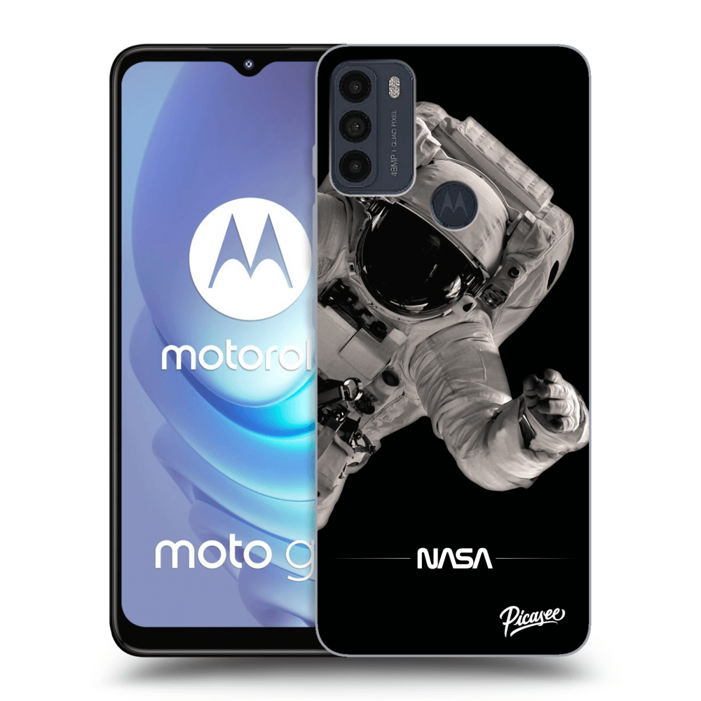 Picasee husă neagră din silicon pentru Motorola Moto G50 - Astronaut Big