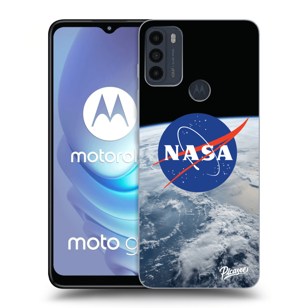 Picasee husă neagră din silicon pentru Motorola Moto G50 - Nasa Earth