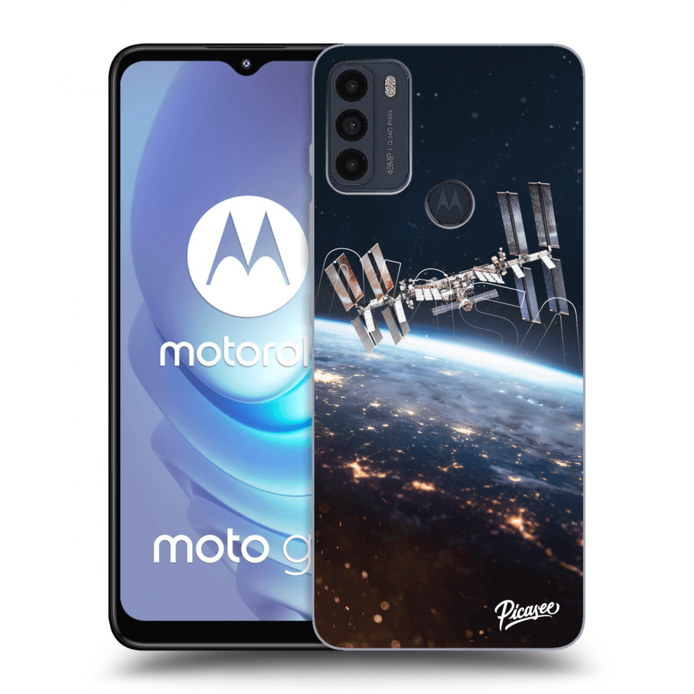 Picasee husă neagră din silicon pentru Motorola Moto G50 - Station
