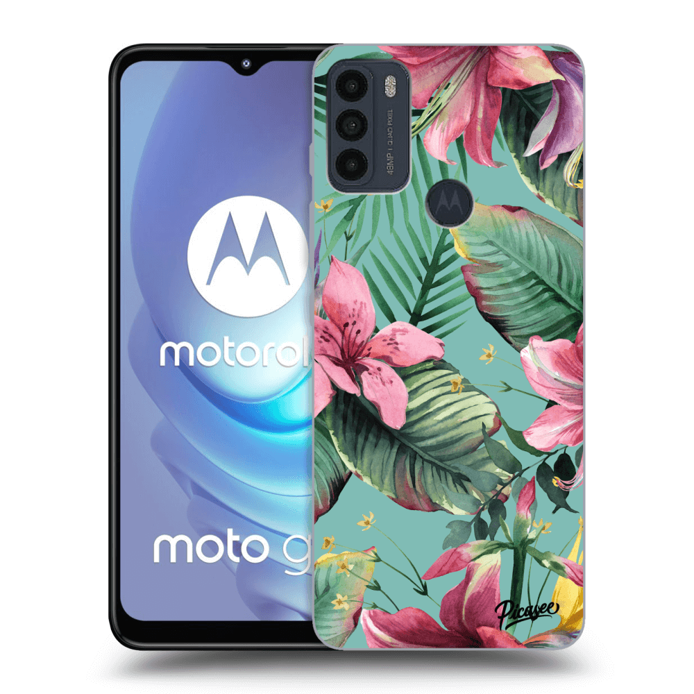 Picasee husă neagră din silicon pentru Motorola Moto G50 - Hawaii