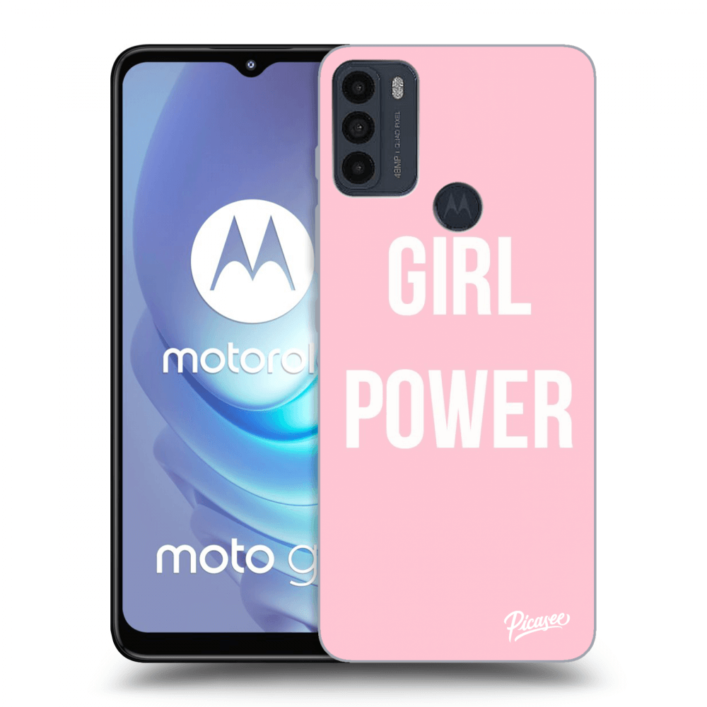 Picasee husă neagră din silicon pentru Motorola Moto G50 - Girl power
