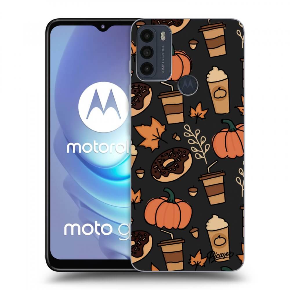 Picasee husă neagră din silicon pentru Motorola Moto G50 - Fallovers