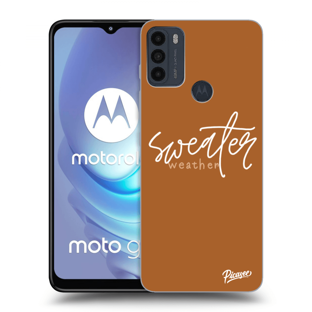 Picasee husă neagră din silicon pentru Motorola Moto G50 - Sweater weather