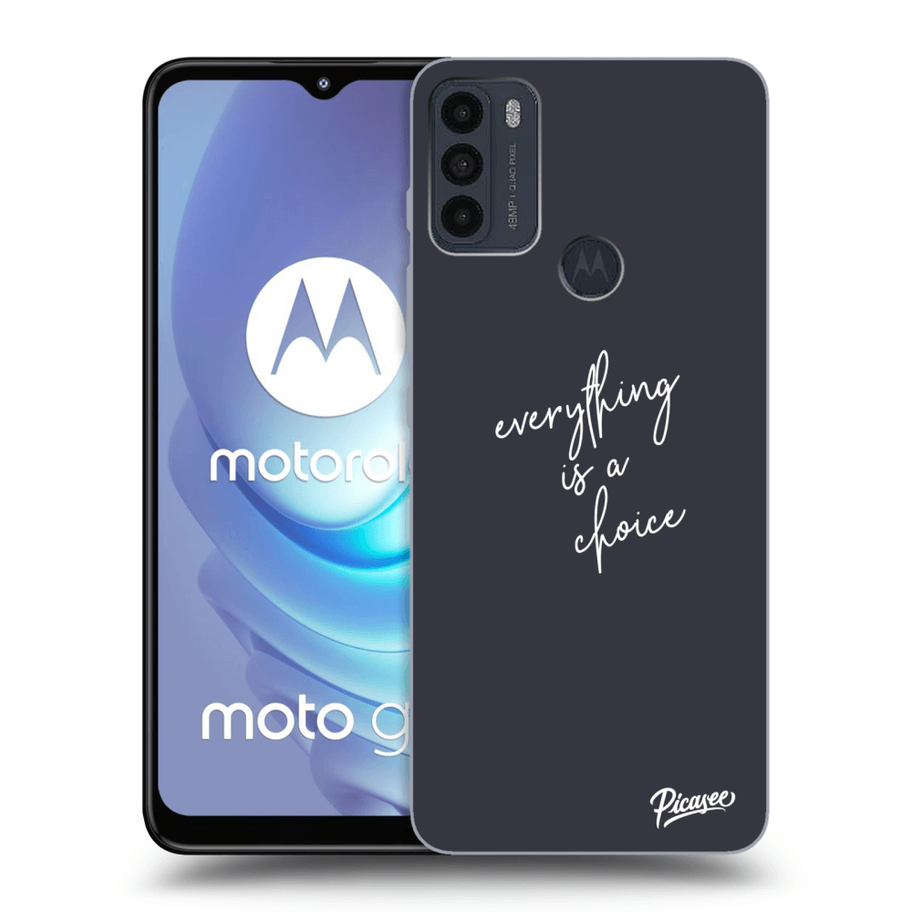Picasee husă neagră din silicon pentru Motorola Moto G50 - Everything is a choice
