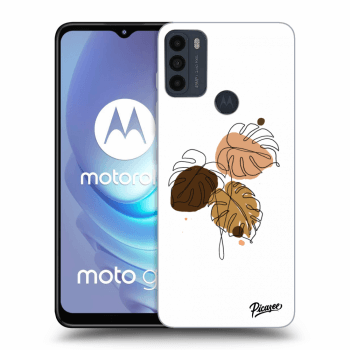 Picasee husă neagră din silicon pentru Motorola Moto G50 - Monstera