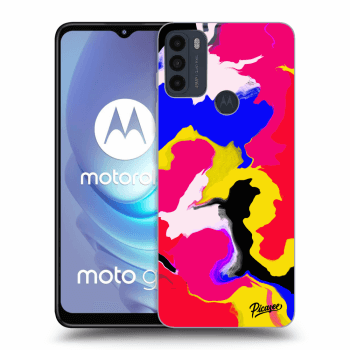 Picasee husă neagră din silicon pentru Motorola Moto G50 - Watercolor